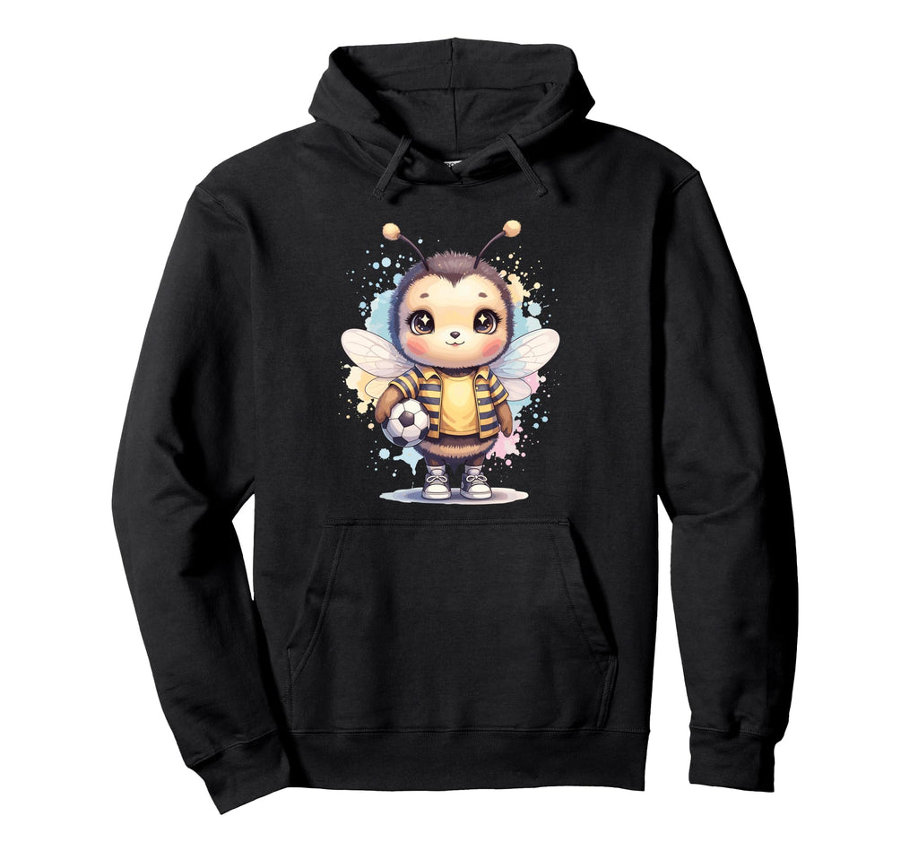 Bee Soccer Player Kawaii Animal Hoodie - Fun Novelty Design Unisex - T-Shirt, Sweatshirt, Hoodie