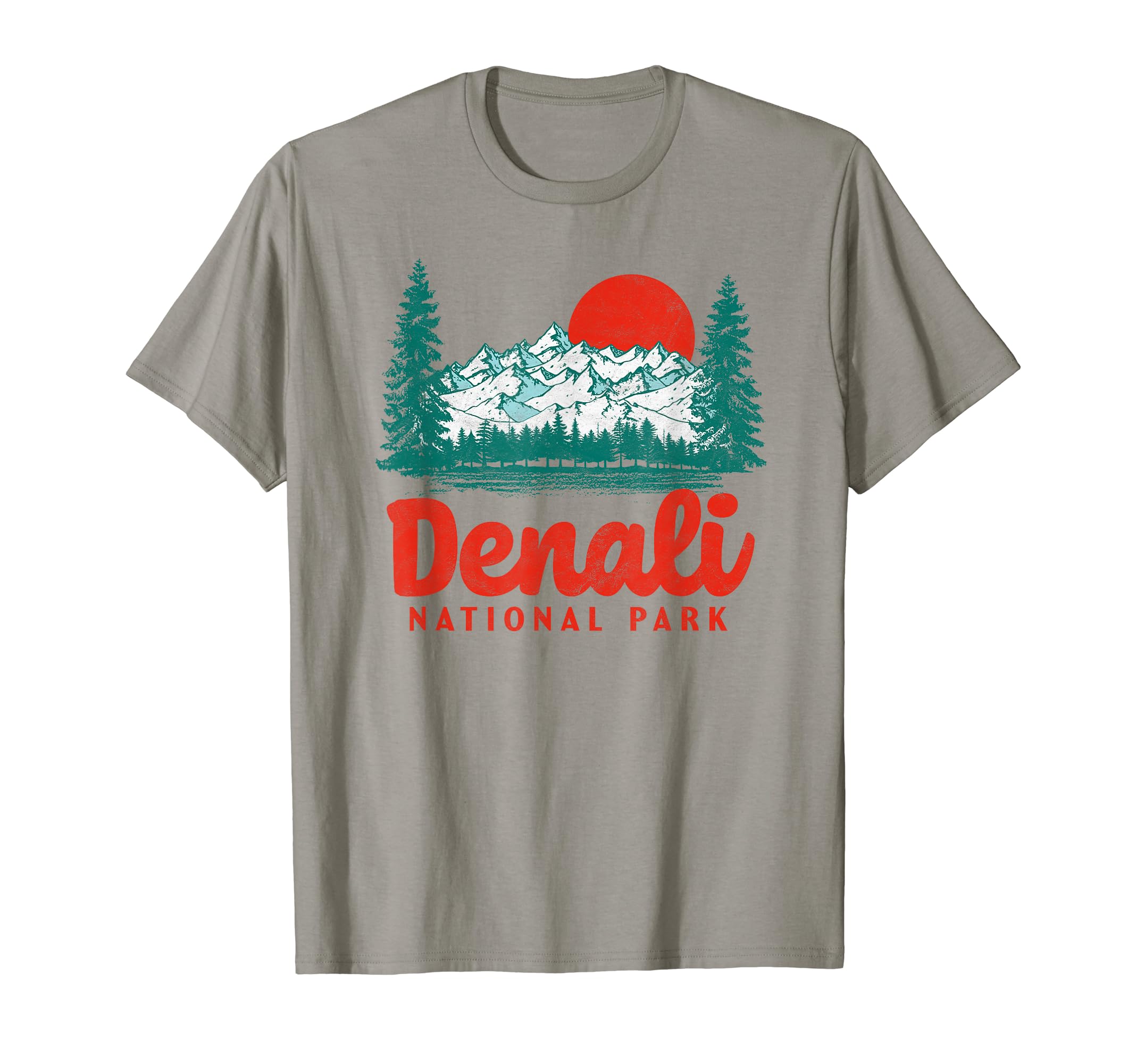 Denali National Park 80S T-Shirt - Unique Graphic for Adults - T-Shirt, Sweatshirt, Hoodie