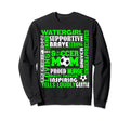 Soccer Mom Traits Best Words Green Sweatshirt - Trendy Graphic for Adults - T-Shirt, Sweatshirt, Hoodie
