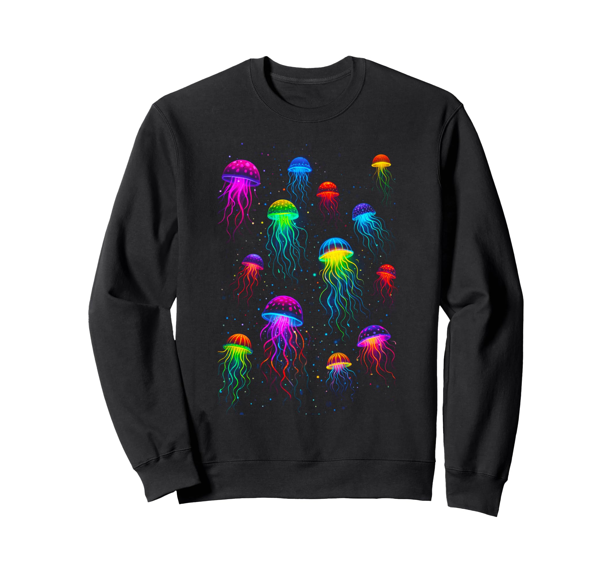 Psychedelic Jellyfish Hippie Sweatshirt - Streetwear Style for Adults - T-Shirt, Sweatshirt, Hoodie
