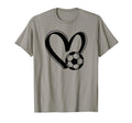 Soccer Ball Heart T-Shirt - Custom Art Print for Adults - T-Shirt, Sweatshirt, Hoodie