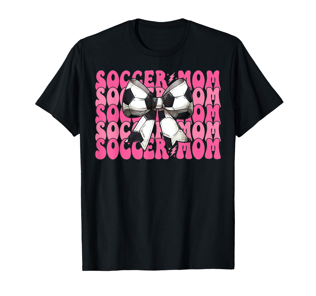 Soccer Mom Soccer Mama Mothers Day Coquette T-Shirt - Graphic Print Unisex - T-Shirt, Sweatshirt, Hoodie