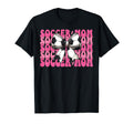 Soccer Mom Soccer Mama Mothers Day Coquette T-Shirt - Graphic Print Unisex - T-Shirt, Sweatshirt, Hoodie