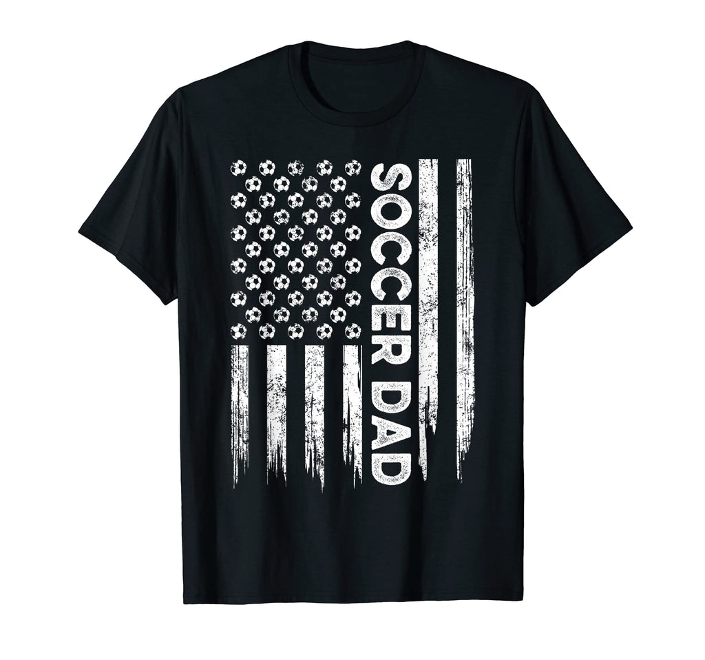 Usa American Flag Soccer Dad T-Shirt - Aesthetic Graphic Men Women - T-Shirt, Sweatshirt, Hoodie