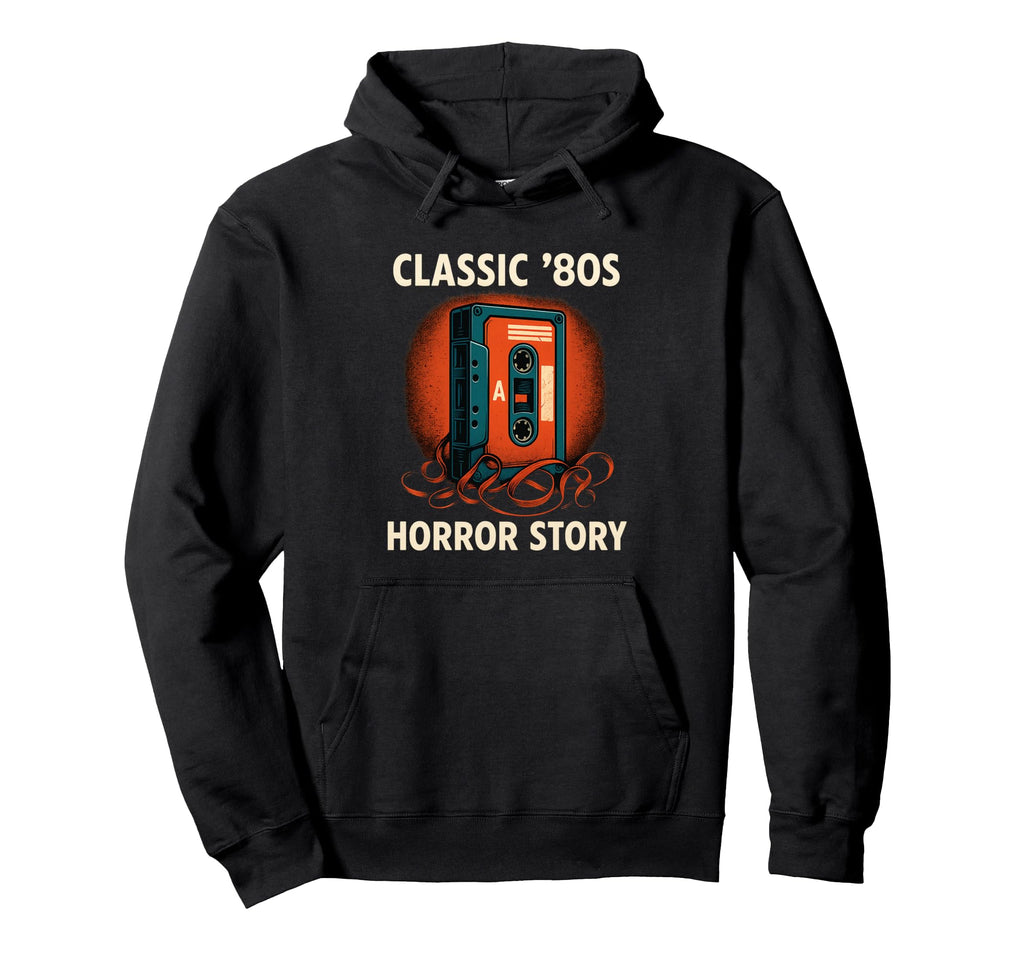 80S Horror Story Funny Cassette Tape Art Hoodie - Streetwear Style Unisex - T-Shirt, Sweatshirt, Hoodie