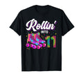 11Th Birthday 11 Year Old Roller Skate T-Shirt - Trendy Graphic Men Women - T-Shirt, Sweatshirt, Hoodie