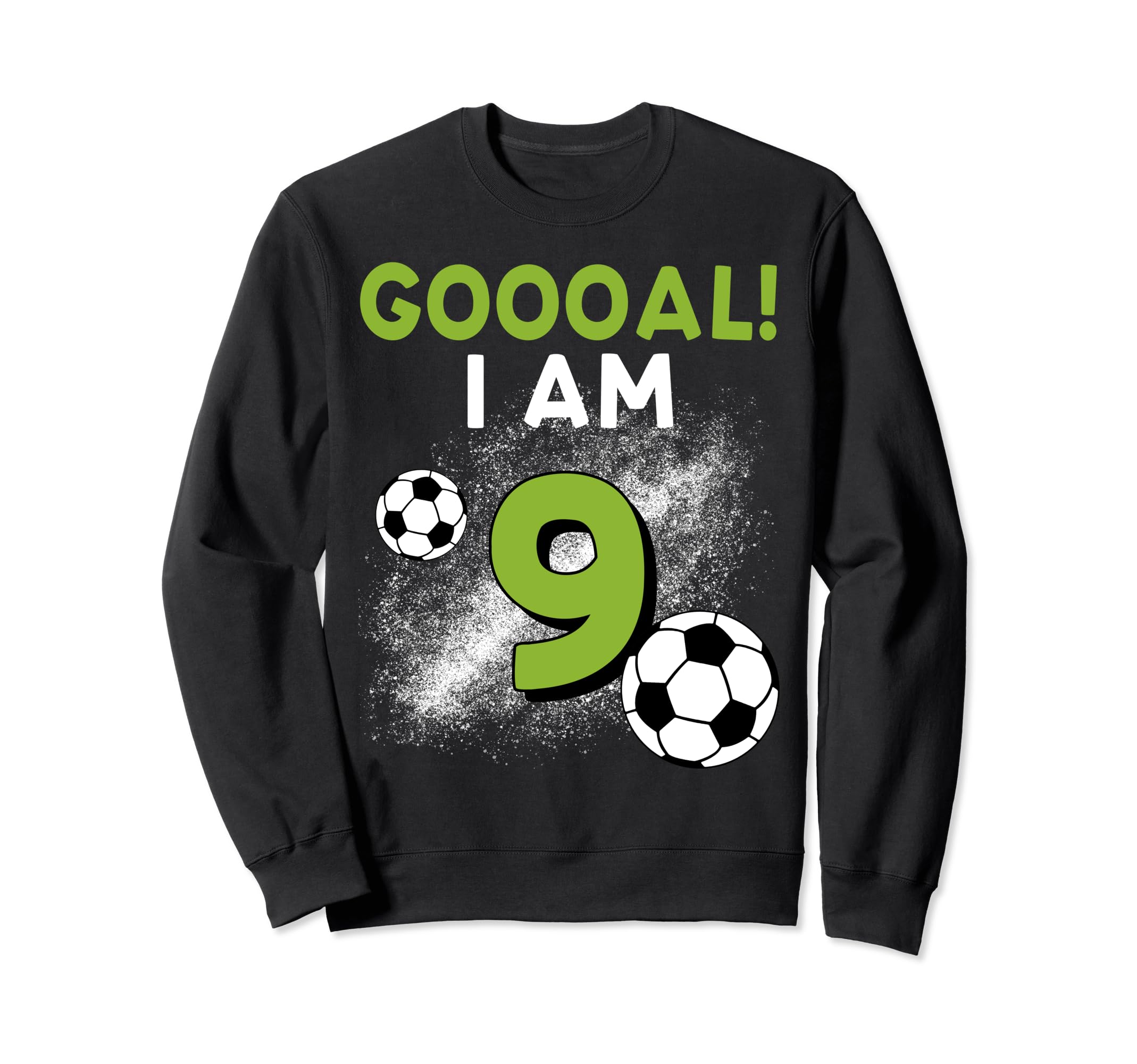 9Th Birthday Soccer Theme 9Year Old Sweatshirt - Trendy Graphic Men Women - T-Shirt, Sweatshirt, Hoodie