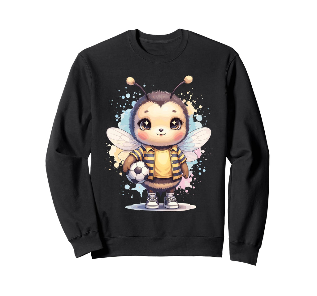 Bee Soccer Player Kawaii Animal Sweatshirt - Fun Novelty Design for Adults - T-Shirt, Sweatshirt, Hoodie