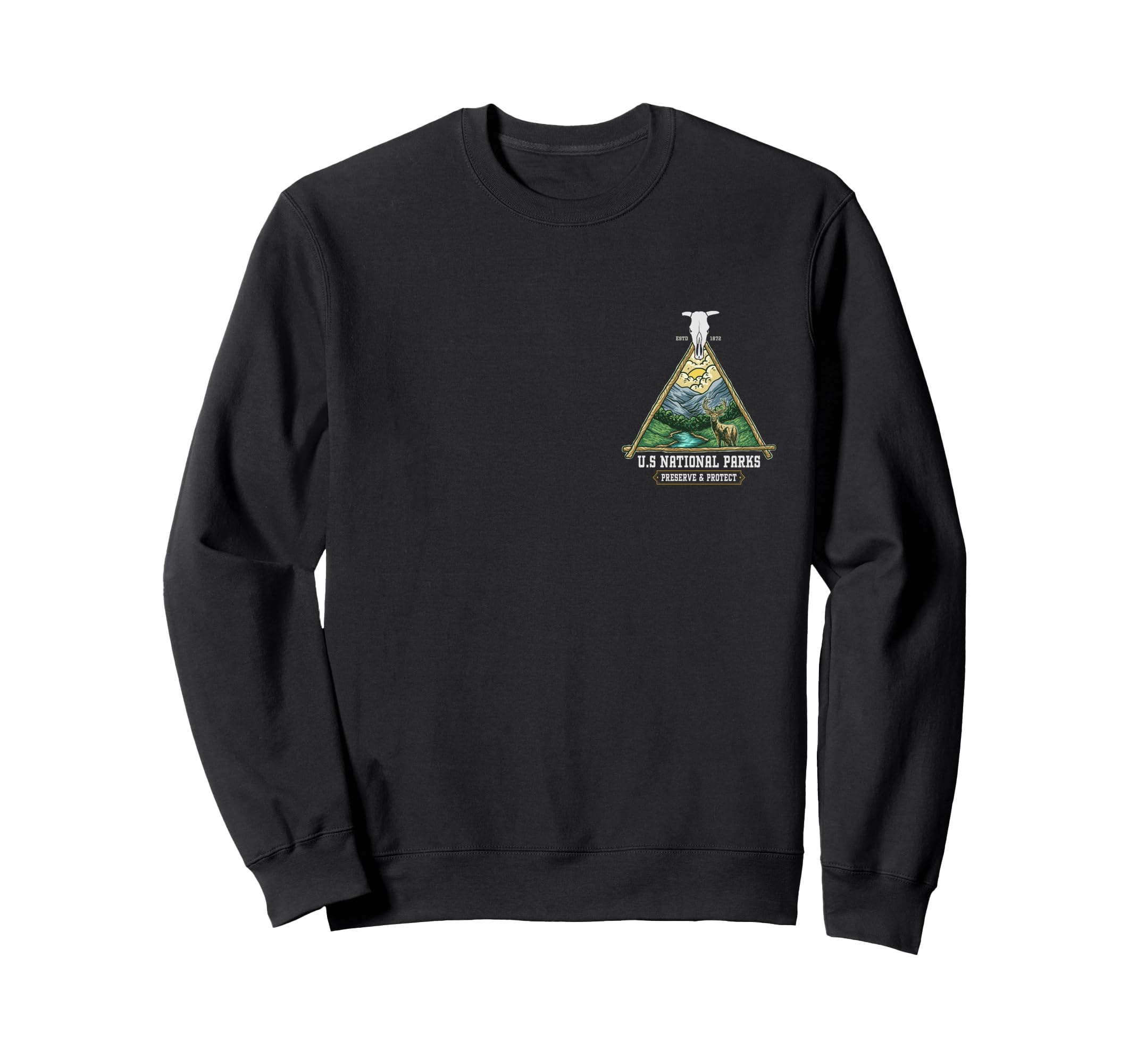 Us National Parks Preserve And Sweatshirt - Fun Novelty Design for Adults - T-Shirt, Sweatshirt, Hoodie