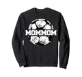 Soccer Mommom Soccer Ball Split Funny Sweatshirt - Unique Graphic Unisex - T-Shirt, Sweatshirt, Hoodie