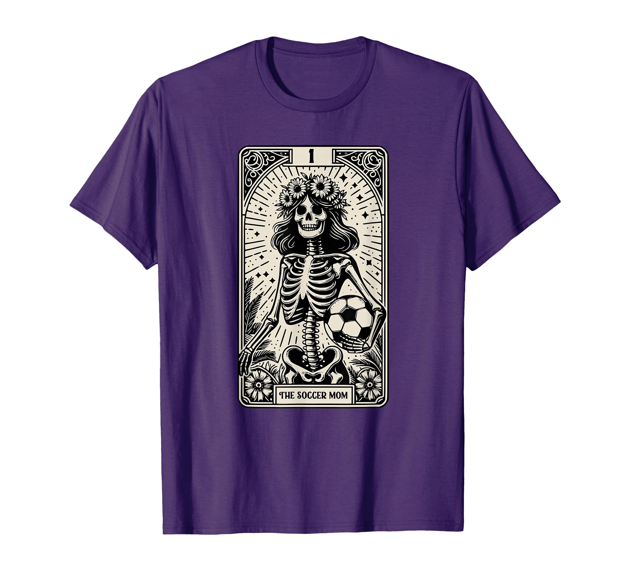Soccer Mom Skeleton Tarot Card T-Shirt - Fun Novelty Design Unisex - T-Shirt, Sweatshirt, Hoodie