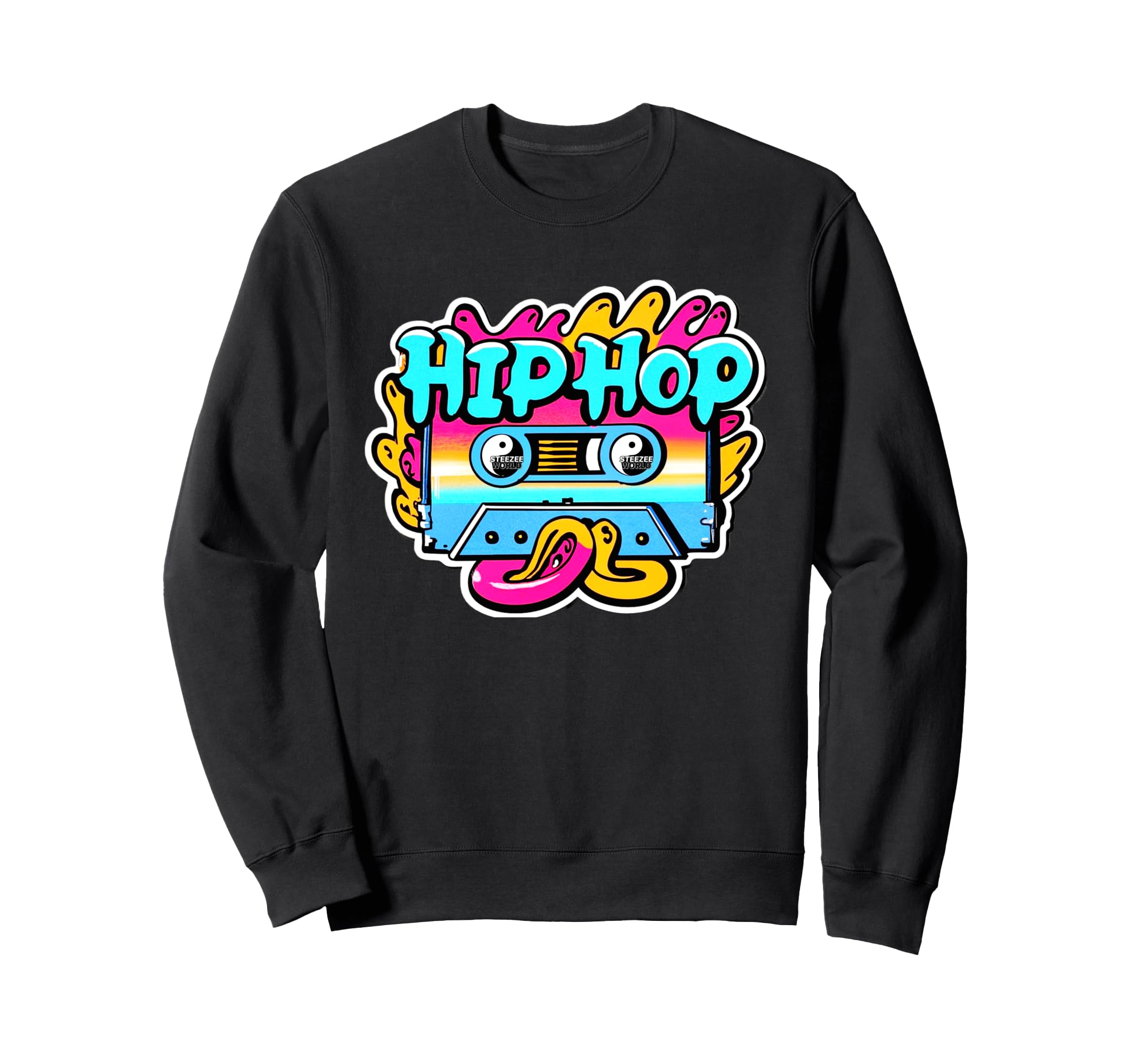 Old School Hip Hop Cassette Tape Sweatshirt - Aesthetic Graphic Unisex - T-Shirt, Sweatshirt, Hoodie