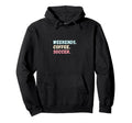 Weekends Coffee Soccer Player Futbol Hoodie - Custom Art Print Men Women - T-Shirt, Sweatshirt, Hoodie