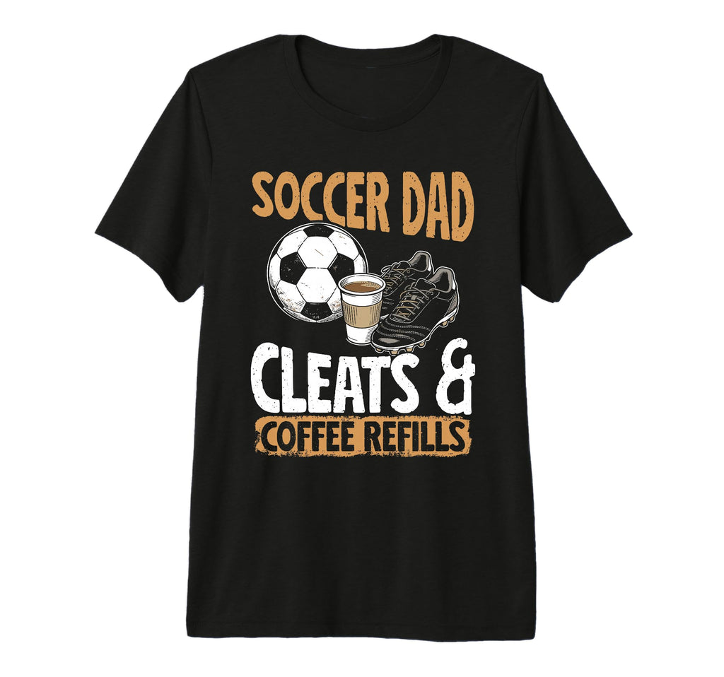 Soccer Dad Coffee Lover Tri Blend T-Shirt - Novelty Apparel for Adults - T-Shirt, Sweatshirt, Hoodie