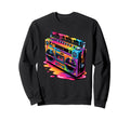Dripping Paint Boombox Old School Sweatshirt - Aesthetic Graphic Unisex - T-Shirt, Sweatshirt, Hoodie