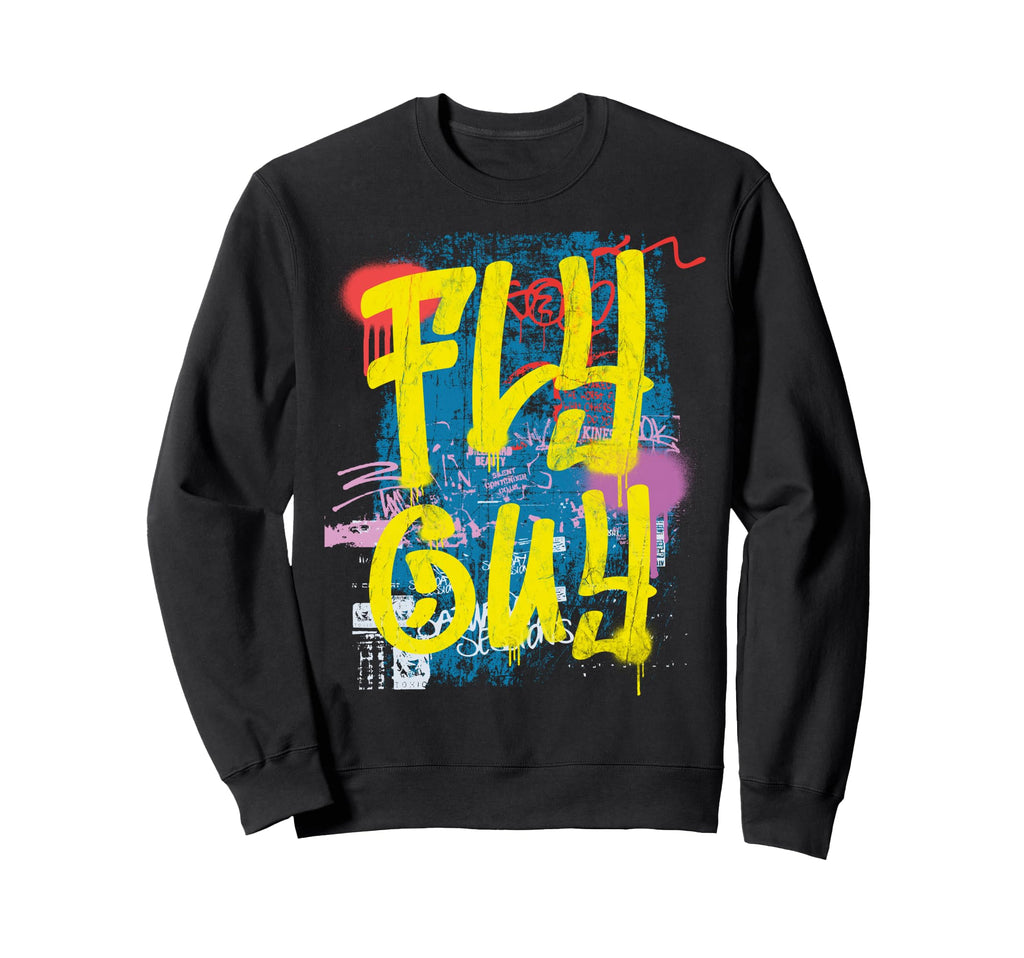 Fly Guy 80S 90S Rap B Old School Hip Sweatshirt - Graphic Print Men Women - T-Shirt, Sweatshirt, Hoodie