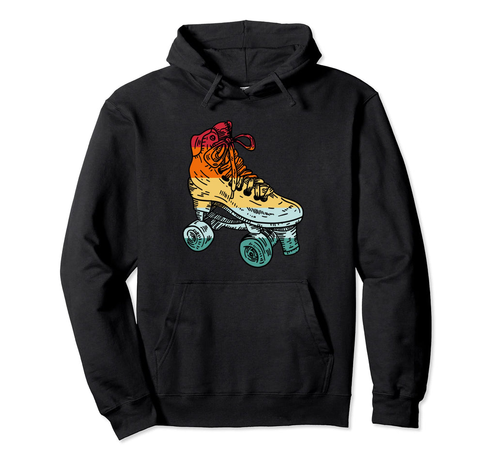 Roller Skate 80S 70S Skating Music Hoodie - Minimalist Print Unisex - T-Shirt, Sweatshirt, Hoodie