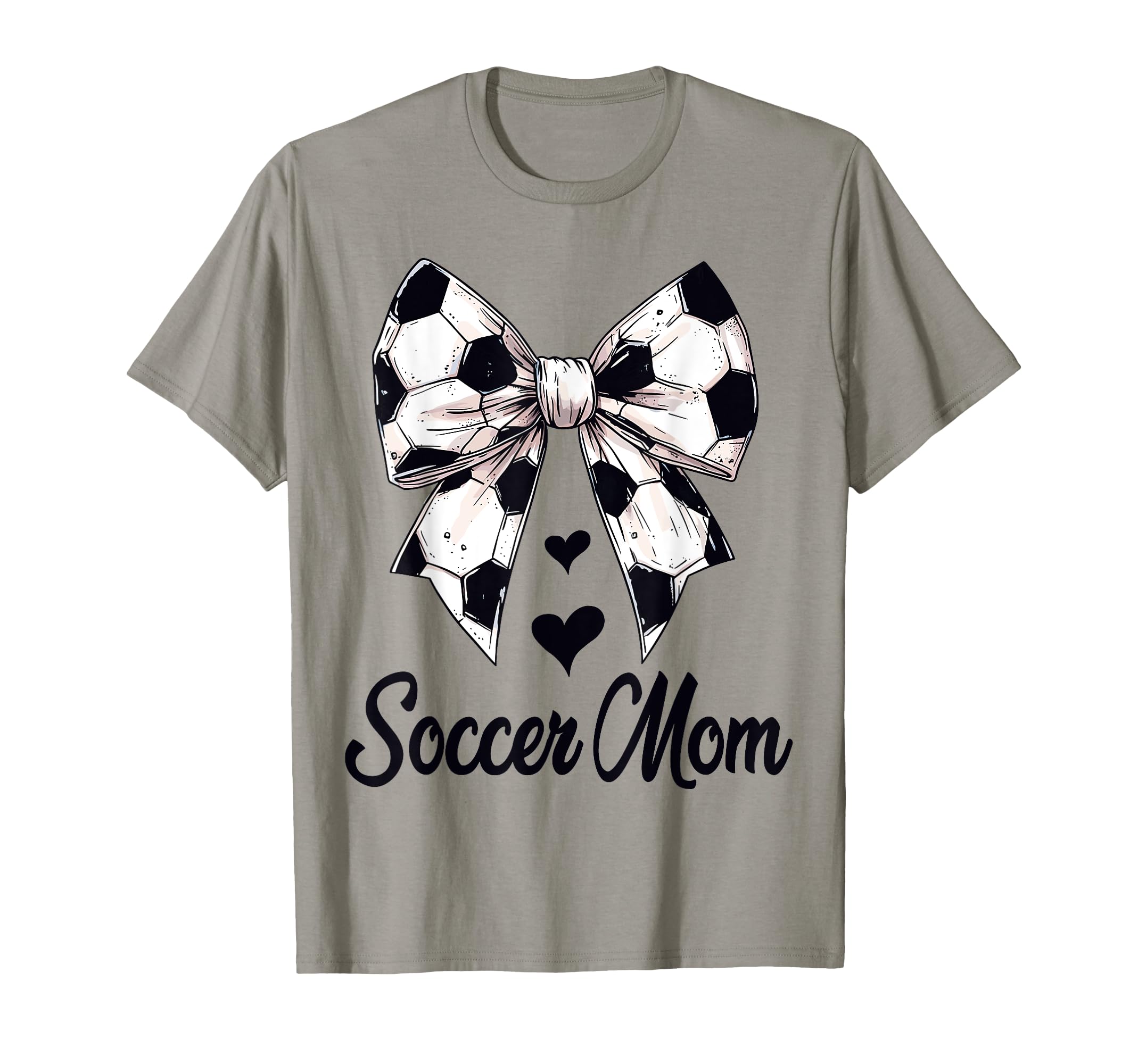 Soccer Mom Coquette Bow Soccer T-Shirt - Casual Everyday Wear for Adults - T-Shirt, Sweatshirt, Hoodie