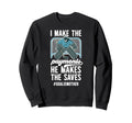 Funny Hockey Goalie Mother Sweatshirt - Fun Novelty Design Men Women - T-Shirt, Sweatshirt, Hoodie