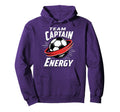 Team Captain Energy Soccer Hoodie - Fun Novelty Design for Adults - T-Shirt, Sweatshirt, Hoodie
