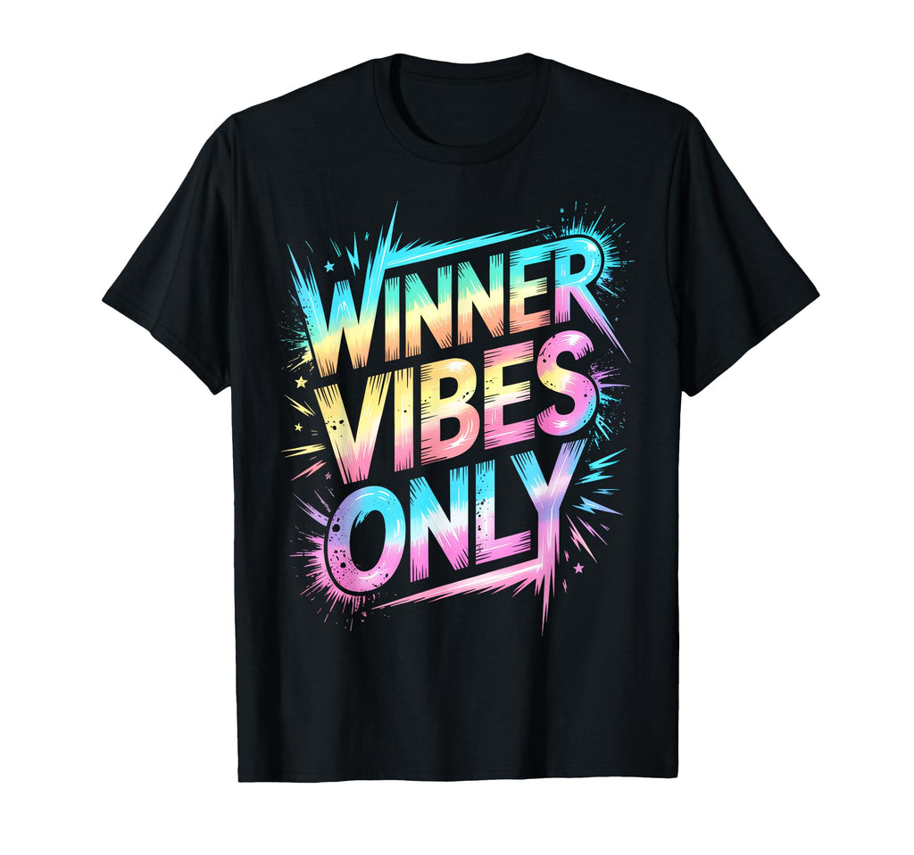 Winner Vibes Only Motivational Field T-Shirt - Custom Art Print for Adults - T-Shirt, Sweatshirt, Hoodie