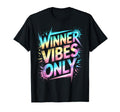 Winner Vibes Only Motivational Field T-Shirt - Custom Art Print for Adults - T-Shirt, Sweatshirt, Hoodie