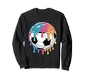 Soccer Ball Donut Sprinkles Glaze Sweatshirt - Unique Graphic Men Women - T-Shirt, Sweatshirt, Hoodie