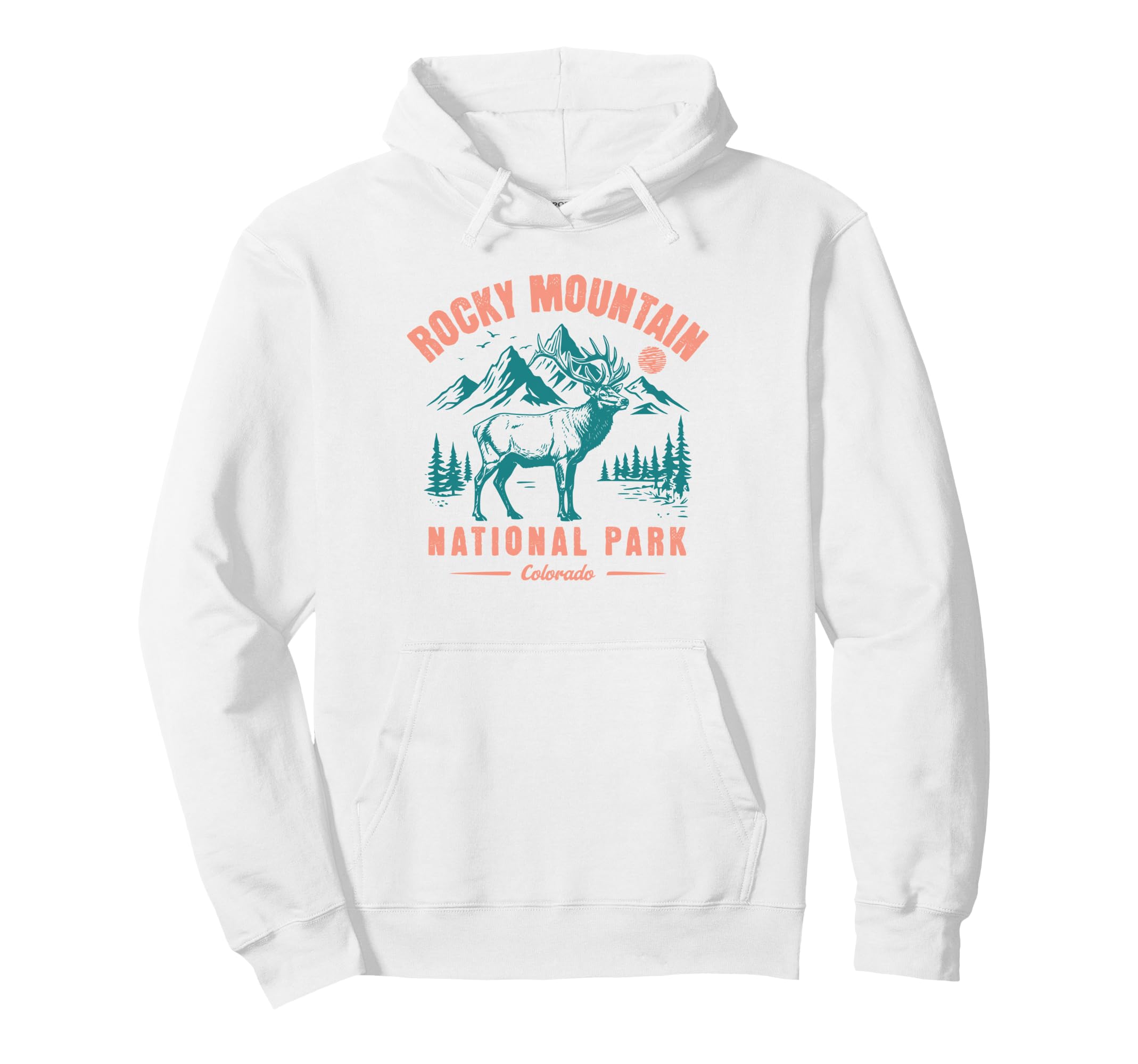Rocky Mountain National Park Colorado Hoodie - Minimalist Print for Adults - T-Shirt, Sweatshirt, Hoodie