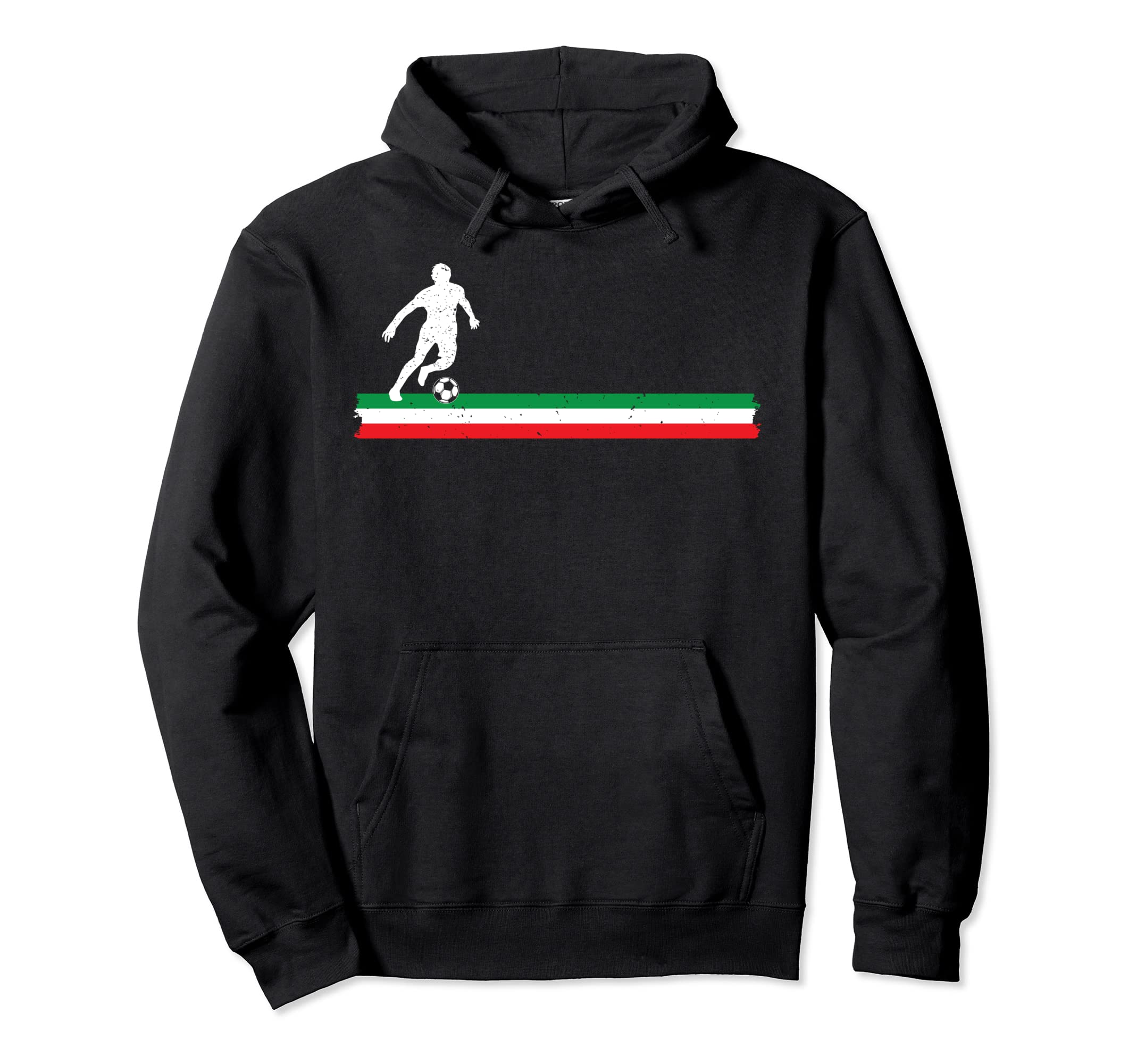 Italian Soccer Player Italy Flag Futbol Hoodie - Novelty Apparel Men Women - T-Shirt, Sweatshirt, Hoodie