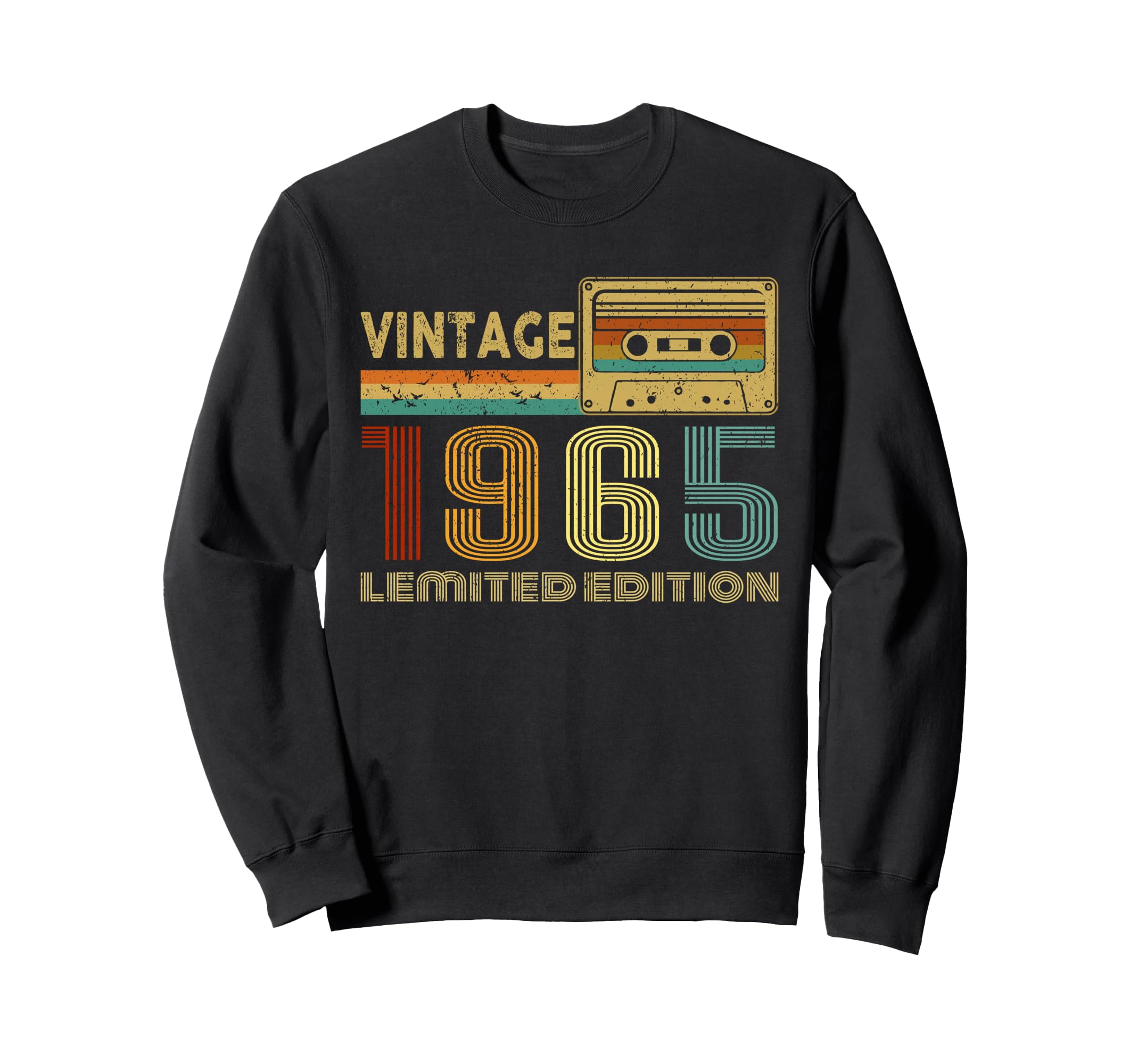 1965 Birthday Cassette Tape Sweatshirt - Minimalist Print Men Women - T-Shirt, Sweatshirt, Hoodie