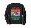 Dinosaur Best Part My Life Soccer Sweatshirt - Minimalist Print Unisex - T-Shirt, Sweatshirt, Hoodie