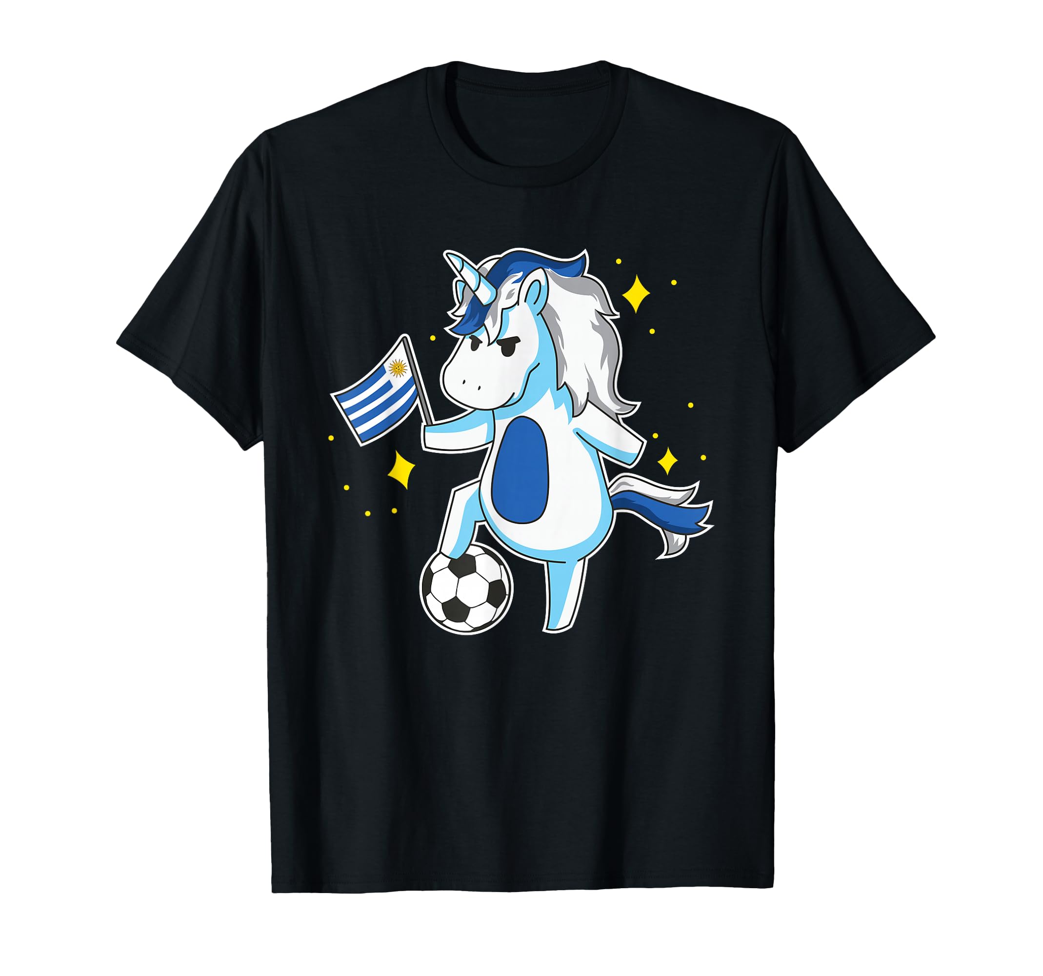 Soccer Unicorn Uruguay Jersey T-Shirt - Casual Everyday Wear Men Women - T-Shirt, Sweatshirt, Hoodie