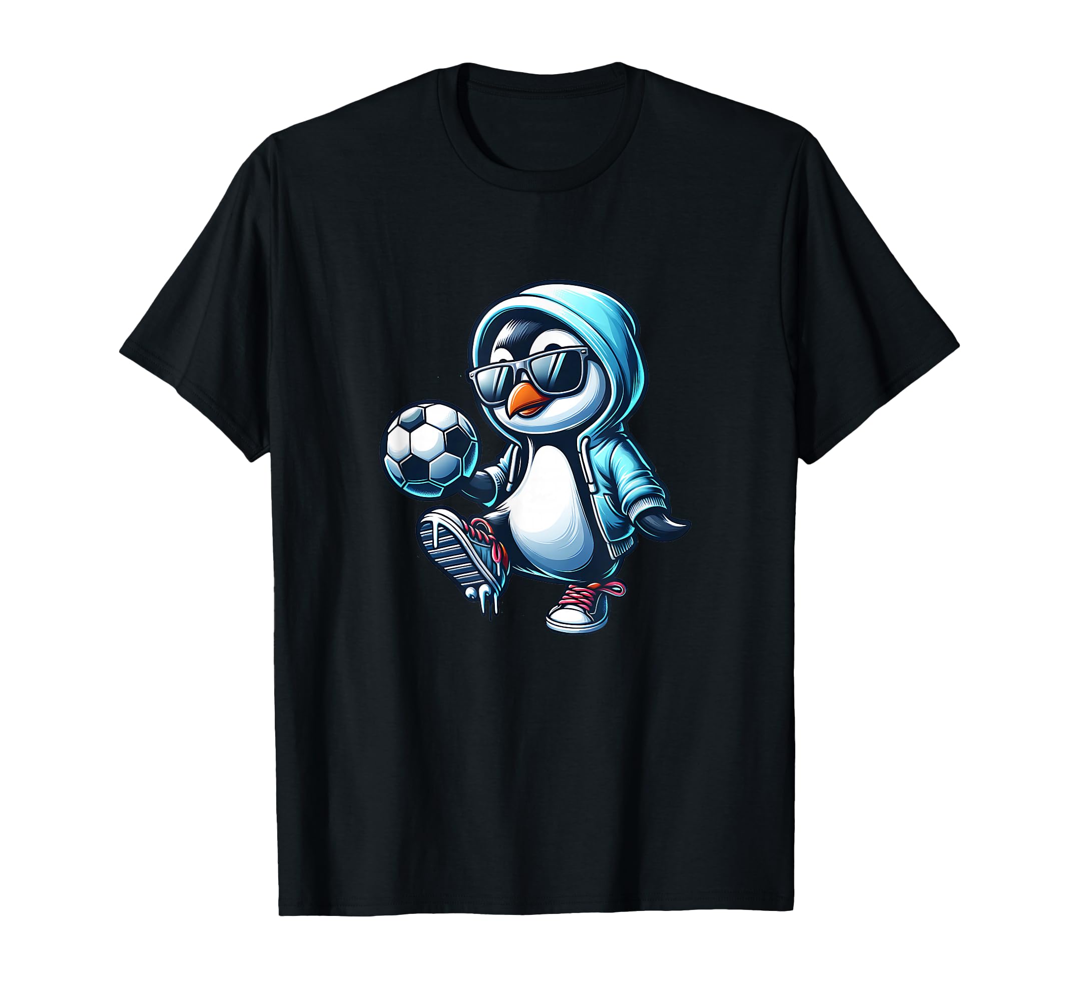 Penguin Soccer Football Player T-Shirt - Casual Everyday Wear Men Women - T-Shirt, Sweatshirt, Hoodie