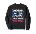 Raised Old School Hip Hop Sweatshirt - Fun Novelty Design for Adults - T-Shirt, Sweatshirt, Hoodie