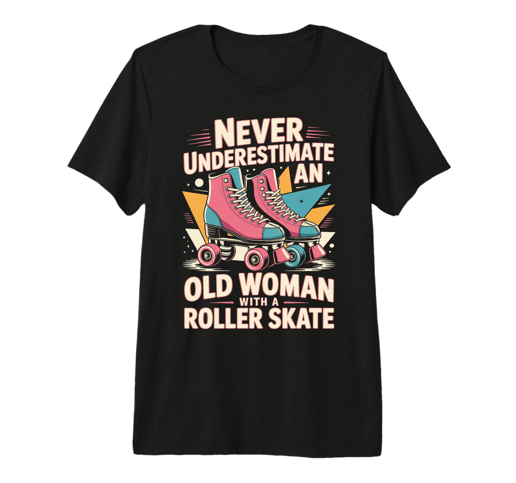 Old Roller Skate Roller Skating Roller T-Shirt - Aesthetic Graphic Unisex - T-Shirt, Sweatshirt, Hoodie