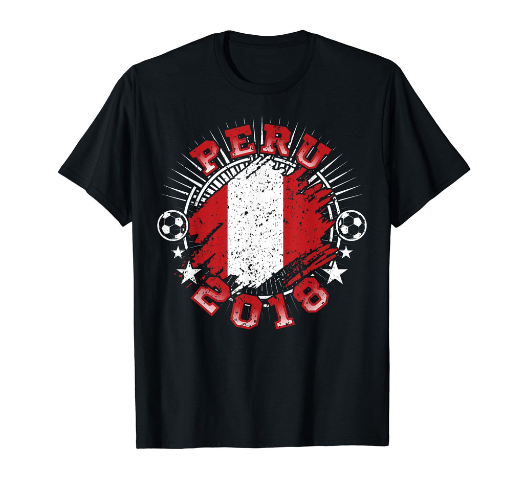 Peru 2018 Soccer Peruvian Flag Fan Gift T-Shirt - Trendy Graphic for Adults - T-Shirt, Sweatshirt, Hoodie