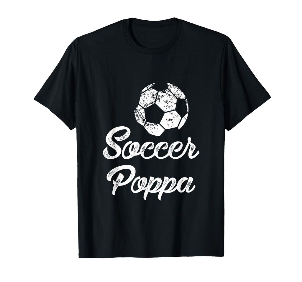 Soccer Poppa Funny Player Fan Gift T-Shirt - Minimalist Print Men Women - T-Shirt, Sweatshirt, Hoodie