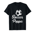 Soccer Poppa Funny Player Fan Gift T-Shirt - Minimalist Print Men Women - T-Shirt, Sweatshirt, Hoodie