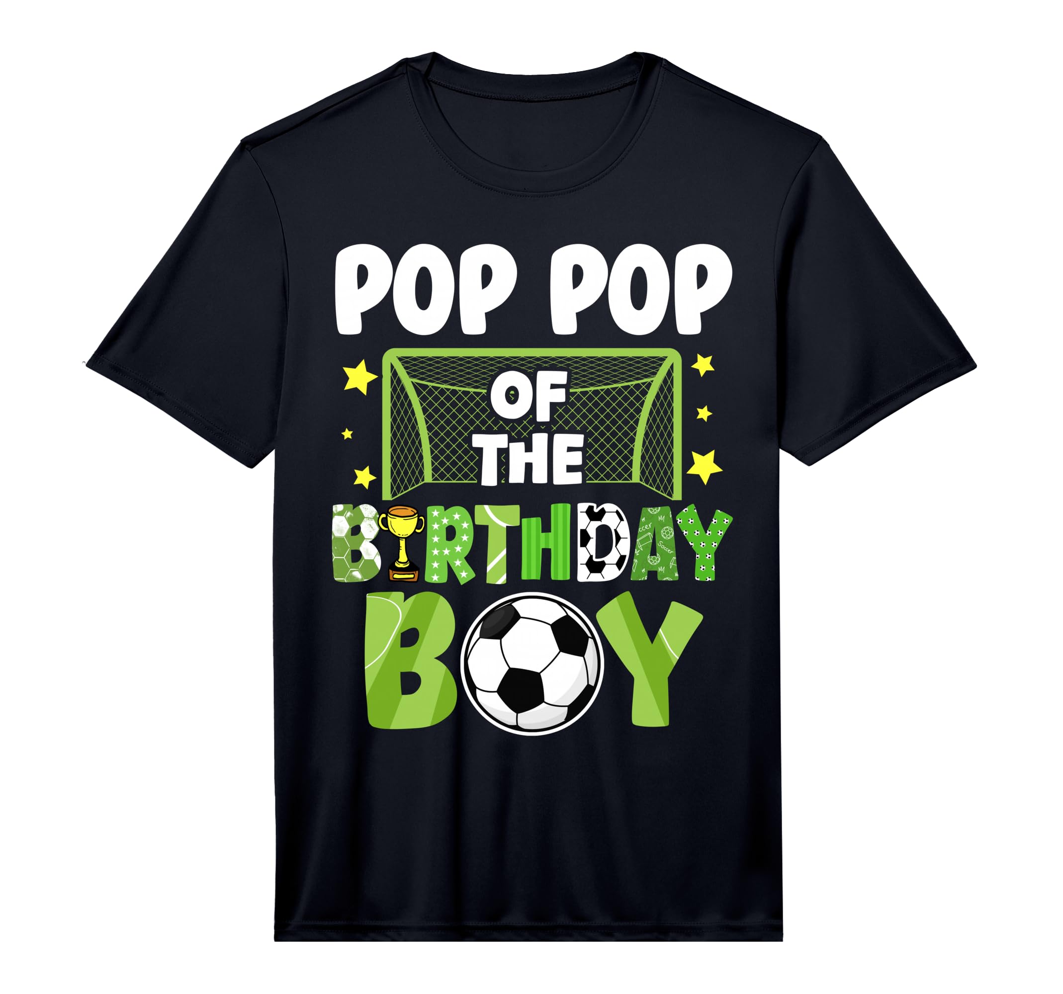 Mens Soccer Pop Pop Birthday Party T-Shirt - Casual Everyday Wear Unisex - T-Shirt, Sweatshirt, Hoodie