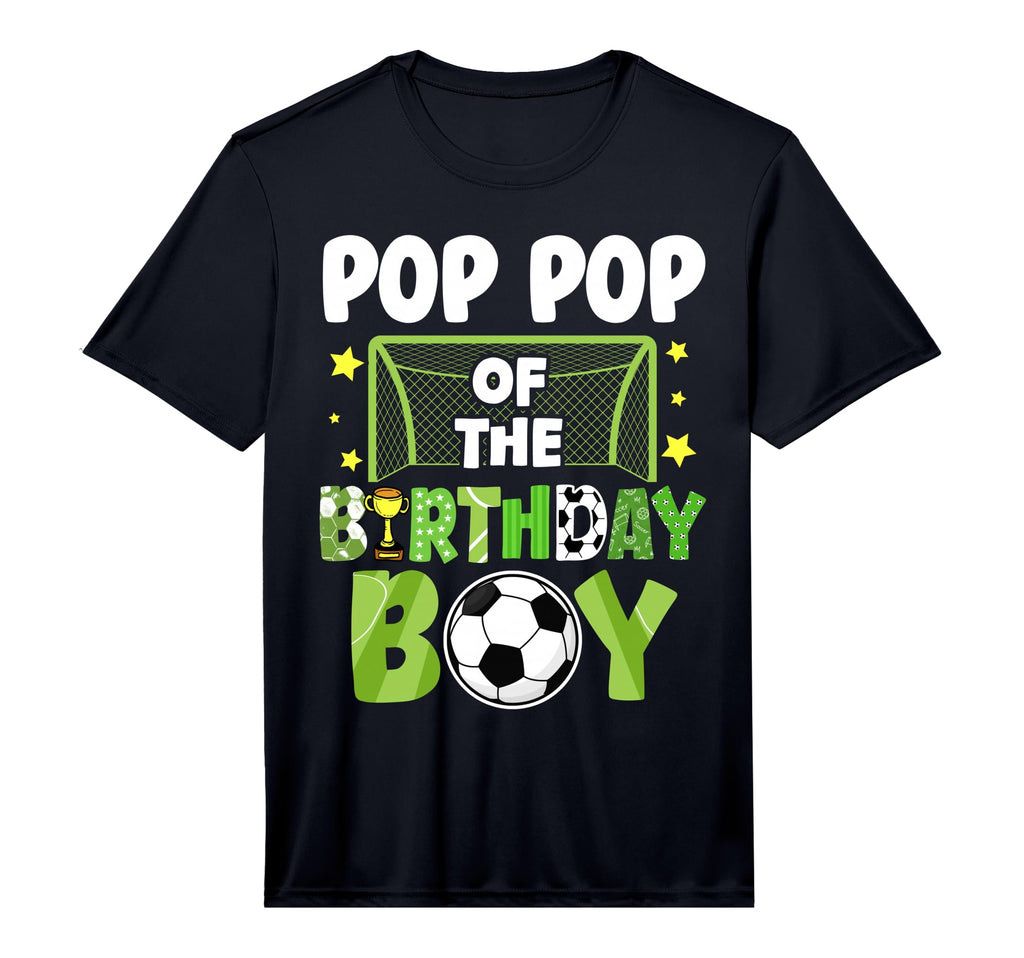 Mens Soccer Pop Pop Birthday Party T-Shirt - Custom Art Print Men Women - T-Shirt, Sweatshirt, Hoodie