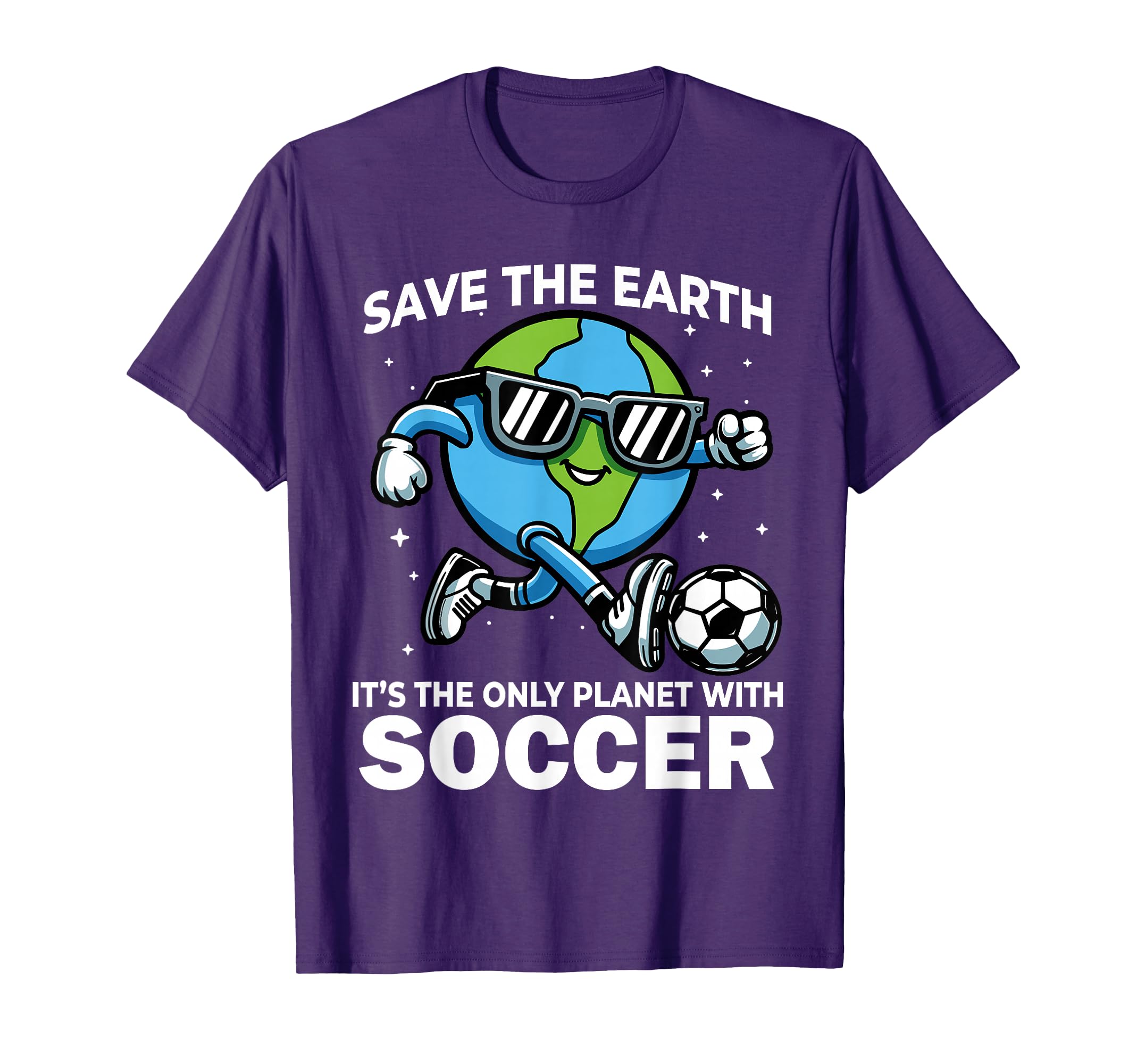 Save Earth Soccer Funny Earth Day T-Shirt - Graphic Print for Adults - T-Shirt, Sweatshirt, Hoodie