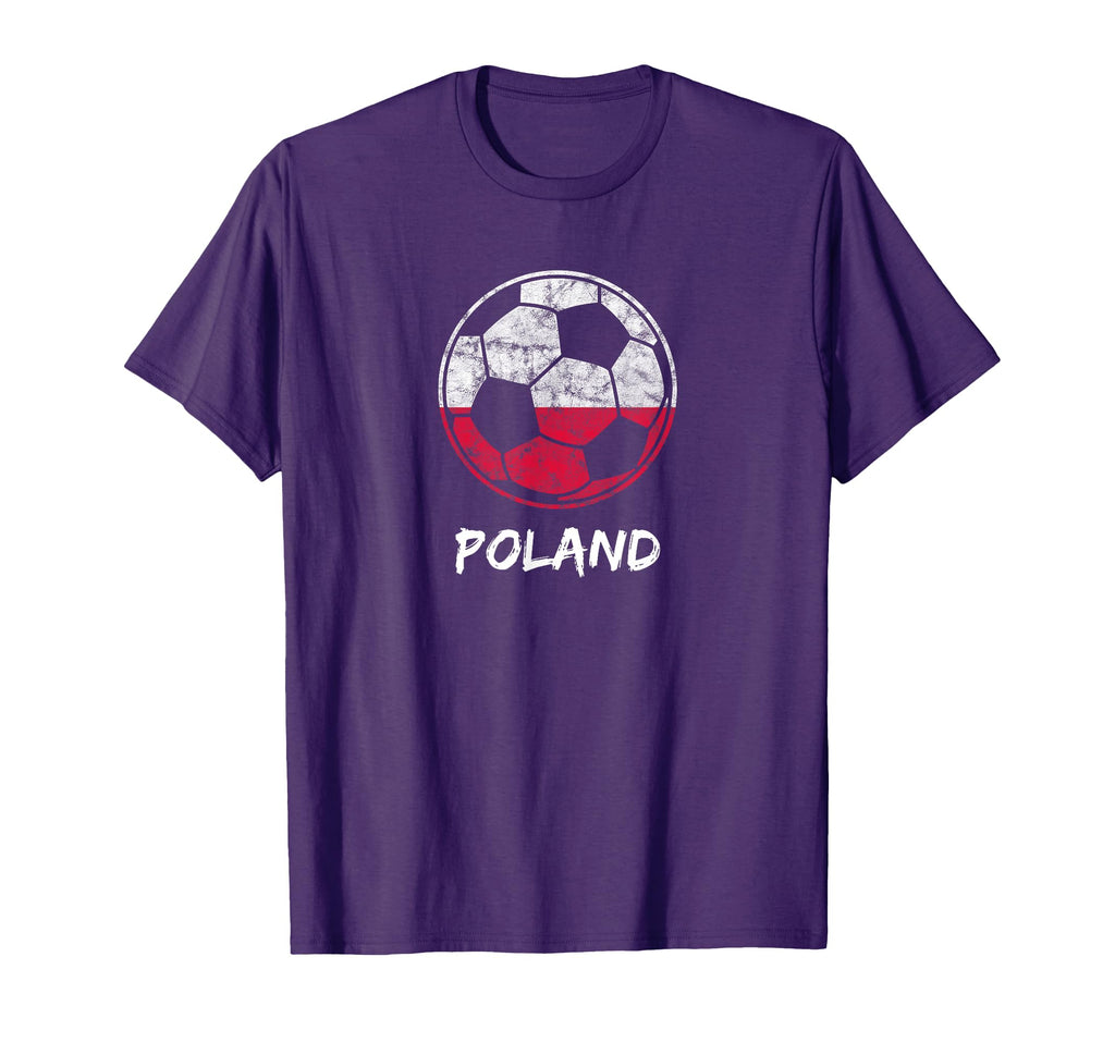 2018 Distressed Poland Football And T-Shirt - Novelty Apparel Men Women - T-Shirt, Sweatshirt, Hoodie