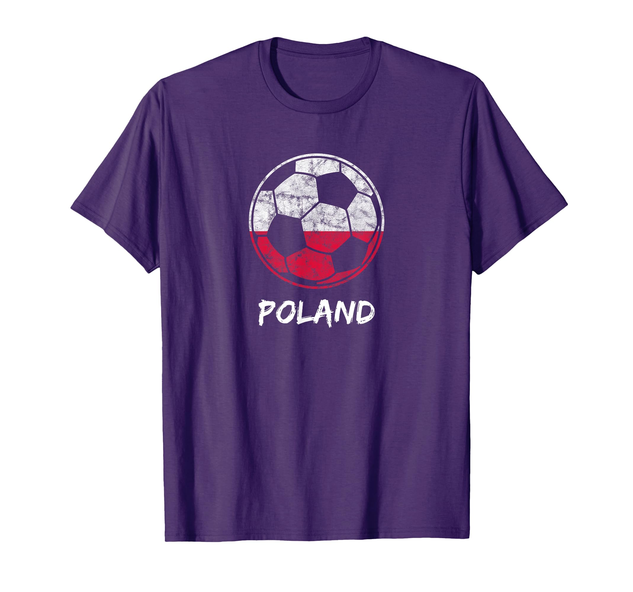 2018 Distressed Poland Football And T-Shirt - Graphic Print for Adults - T-Shirt, Sweatshirt, Hoodie
