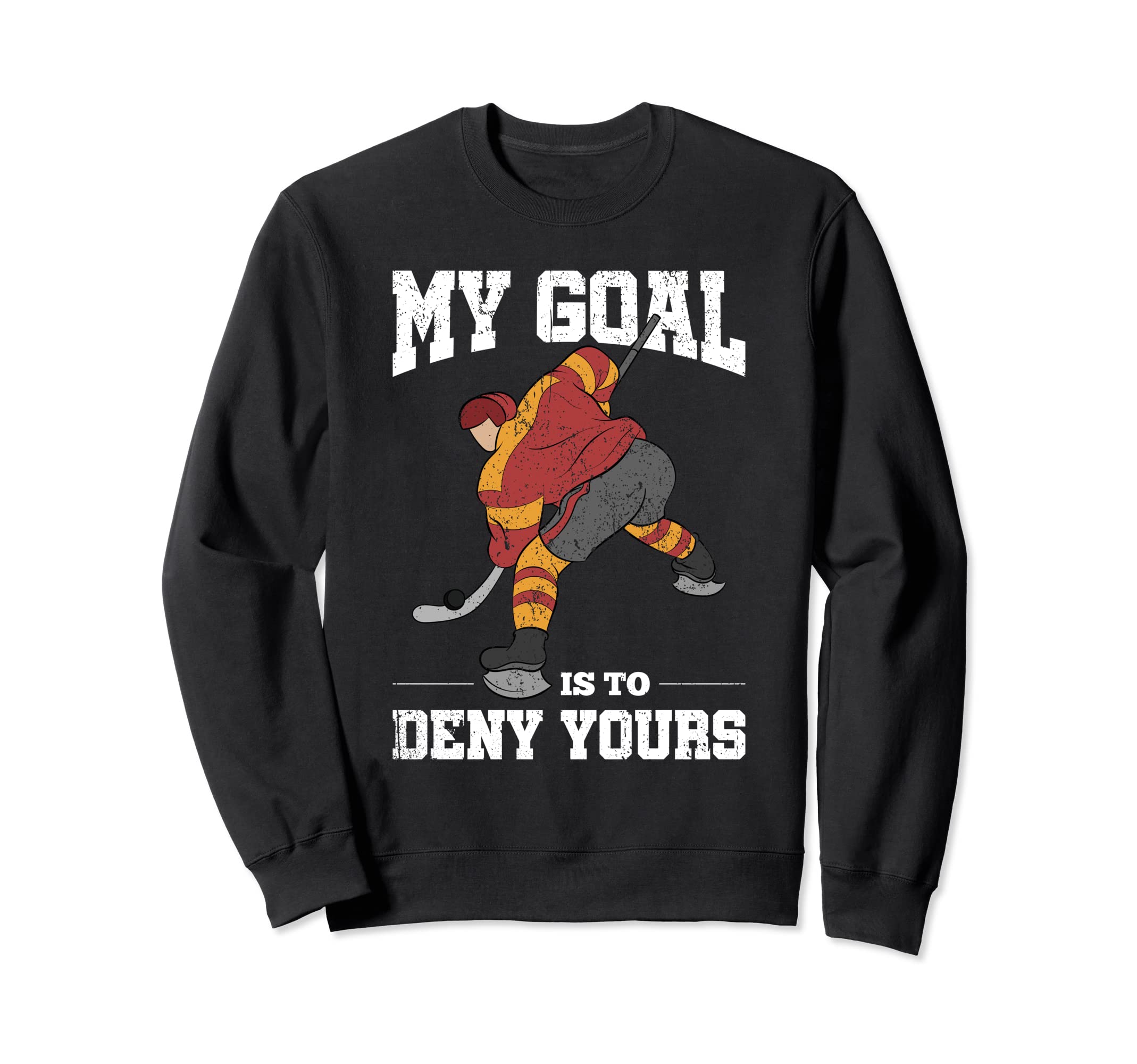 Winter Sport Funny Goal Keeper Ice Sweatshirt - Novelty Apparel Unisex - T-Shirt, Sweatshirt, Hoodie