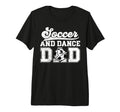 Mens Soccer And Dancing Dad Dancer And T-Shirt - Minimalist Print Unisex - T-Shirt, Sweatshirt, Hoodie