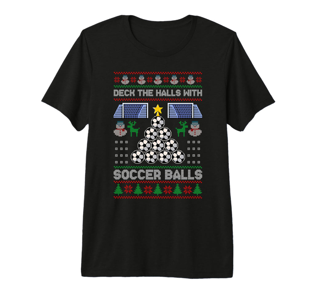 Deck Hall Soccer Balls Ugly Soccer T-Shirt - Custom Art Print Men Women - T-Shirt, Sweatshirt, Hoodie