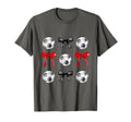 Soccer Balls Bows Womens Soccer Player T-Shirt - Unique Graphic Unisex - T-Shirt, Sweatshirt, Hoodie