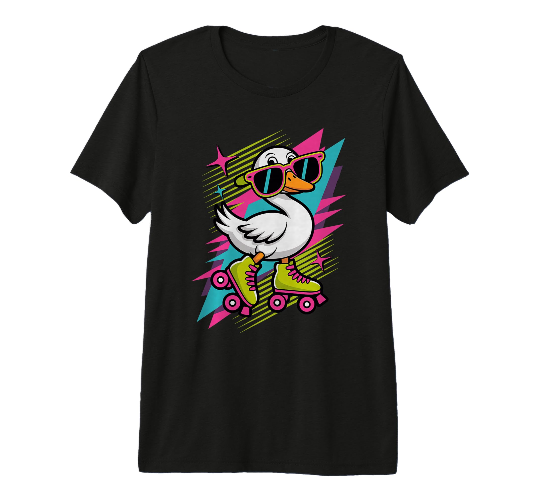 Silly Goose Roller Skates Skating T-Shirt - Custom Art Print for Adults - T-Shirt, Sweatshirt, Hoodie