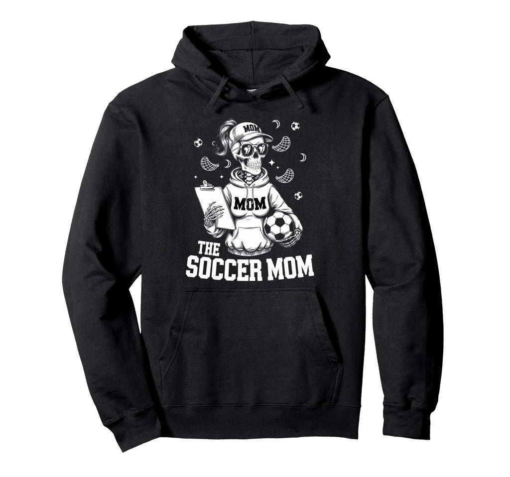 Soccer Mom Skeletton Halloween Soccer Hoodie - Aesthetic Graphic Men Women - T-Shirt, Sweatshirt, Hoodie