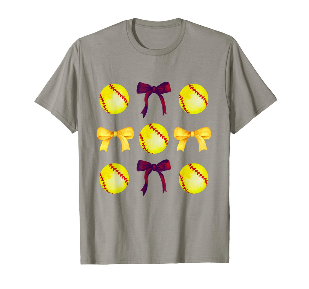 Softballs Bows Softball Player T-Shirt - Streetwear Style for Adults - T-Shirt, Sweatshirt, Hoodie
